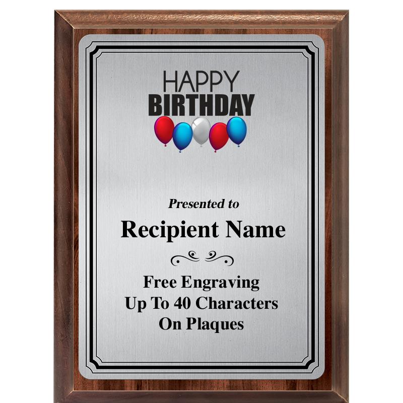 6X8 SLVR TRIO PLT WOOD PLQ