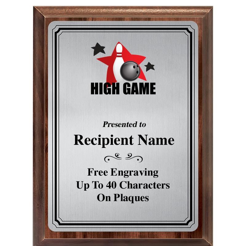 6X8 SLVR TRIO PLT WOOD PLQ