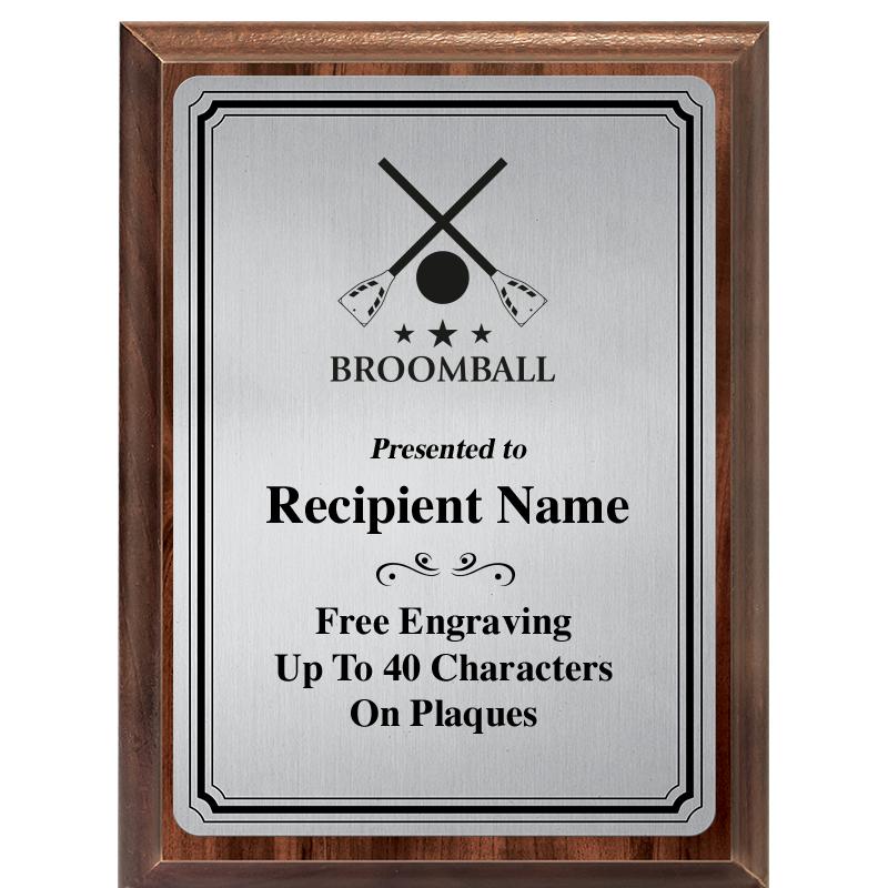 6X8 SLVR TRIO PLT WOOD PLQ