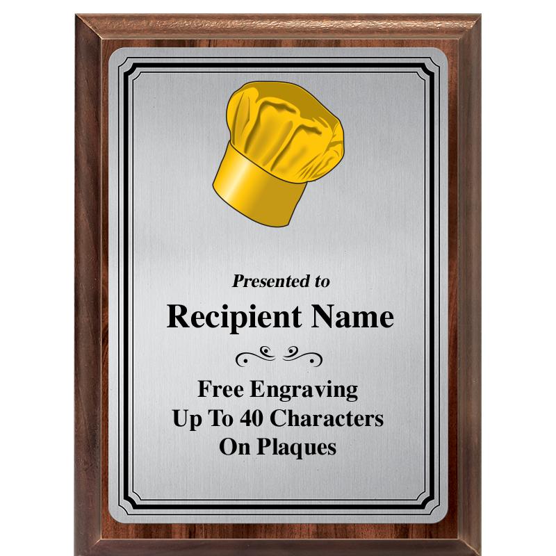 6X8 SLVR TRIO PLT WOOD PLQ