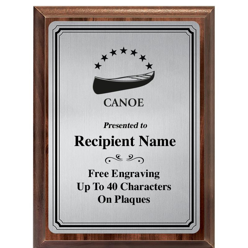 6X8 SLVR TRIO PLT WOOD PLQ