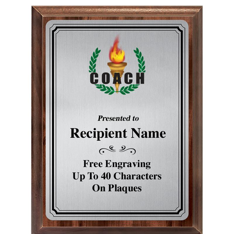 6X8 SLVR TRIO PLT WOOD PLQ