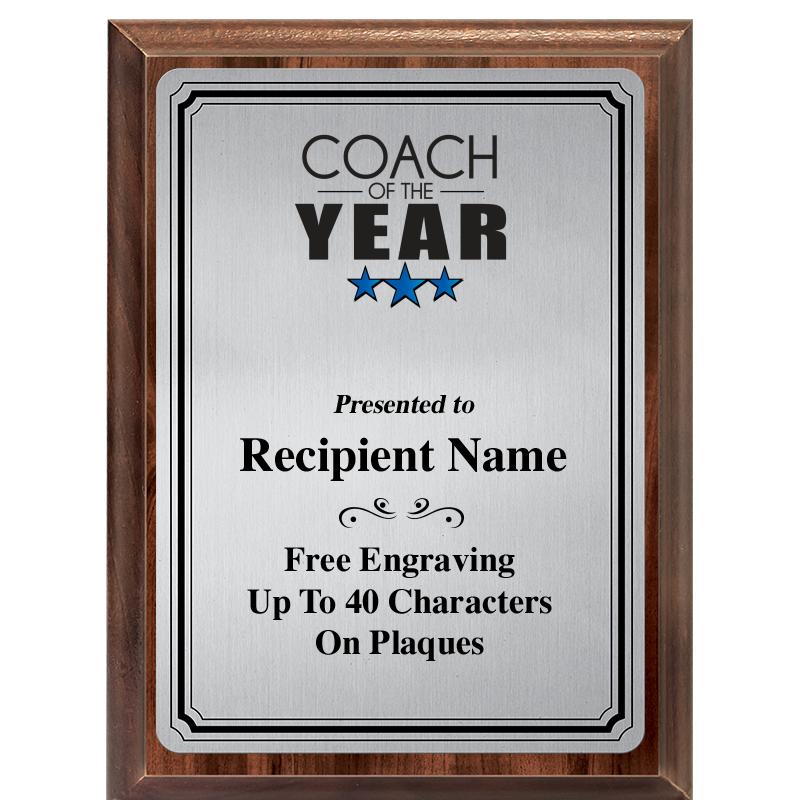 6X8 SLVR TRIO PLT WOOD PLQ