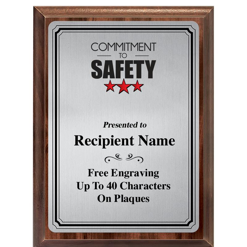 6X8 SLVR TRIO PLT WOOD PLQ