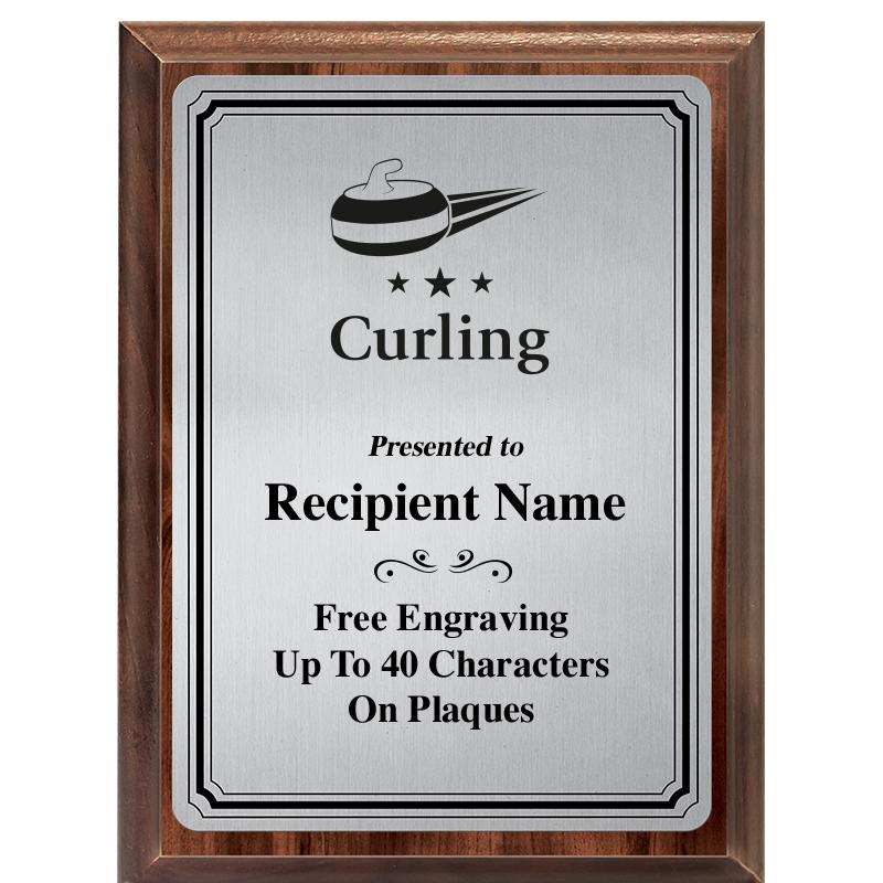 6X8 SLVR TRIO PLT WOOD PLQ