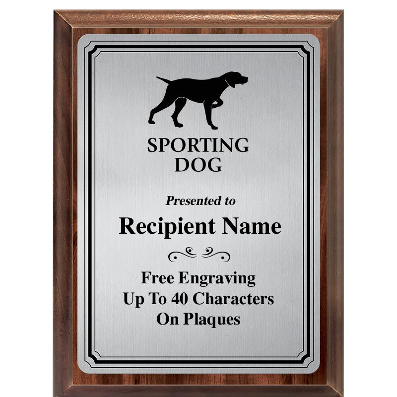 6X8 SLVR TRIO PLT WOOD PLQ