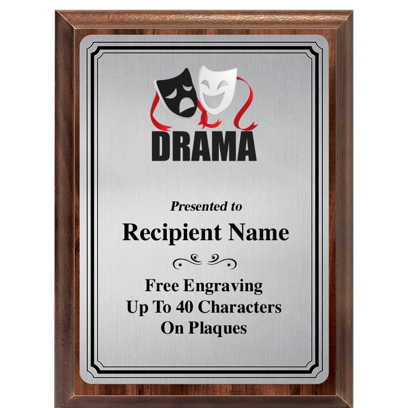 6X8 SLVR TRIO PLT WOOD PLQ