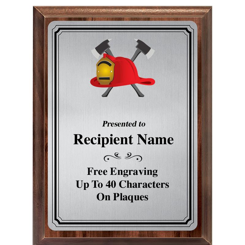 6X8 SLVR TRIO PLT WOOD PLQ