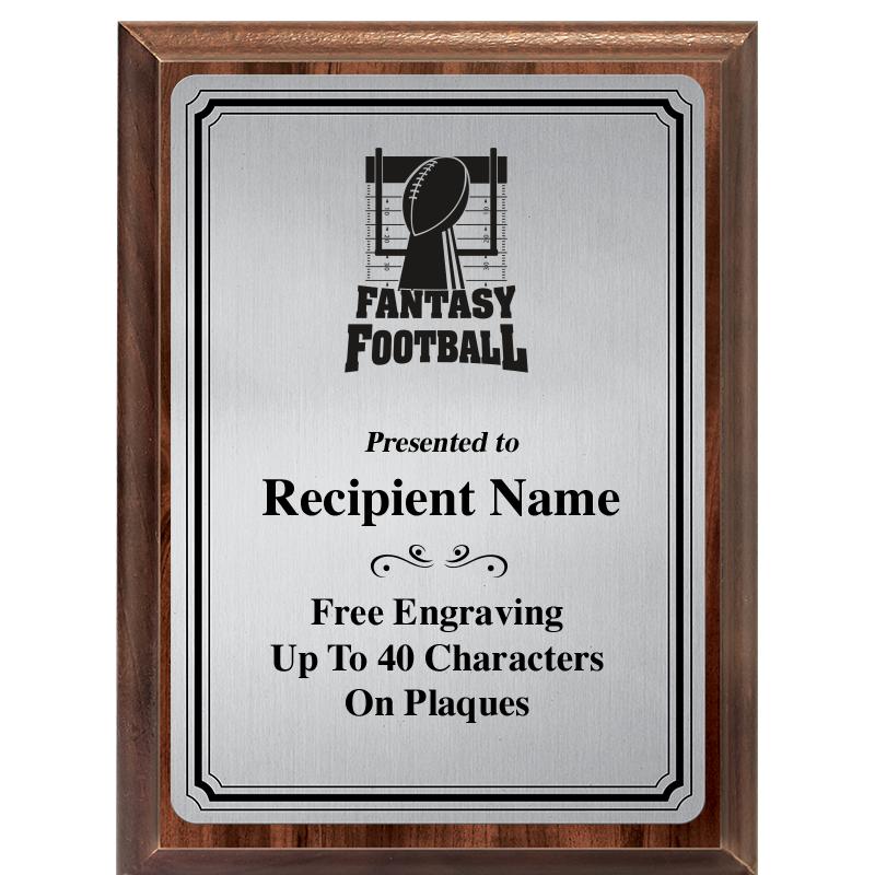 6X8 SLVR TRIO PLT WOOD PLQ