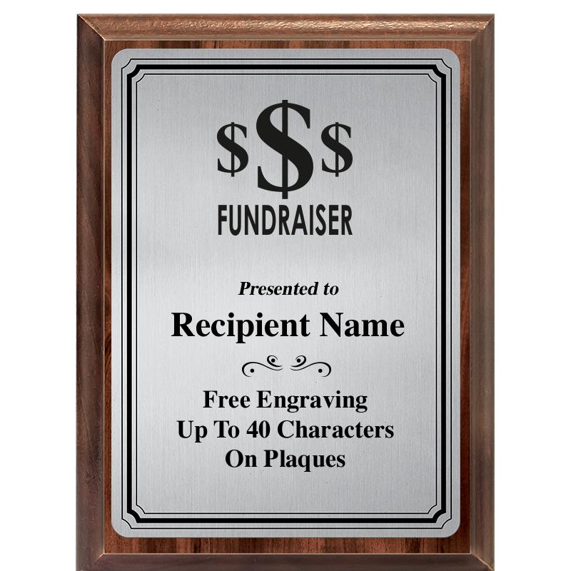 6X8 SLVR TRIO PLT WOOD PLQ