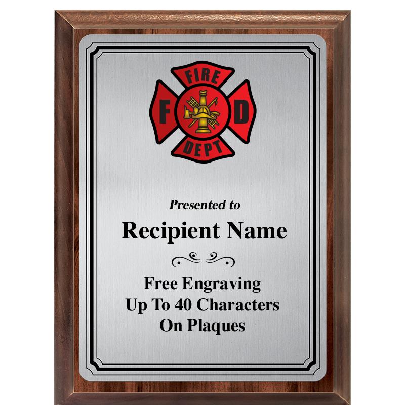 6X8 SLVR TRIO PLT WOOD PLQ