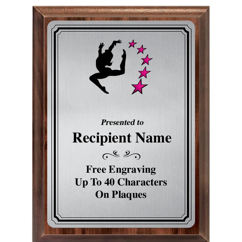 6X8 SLVR TRIO PLT WOOD PLQ