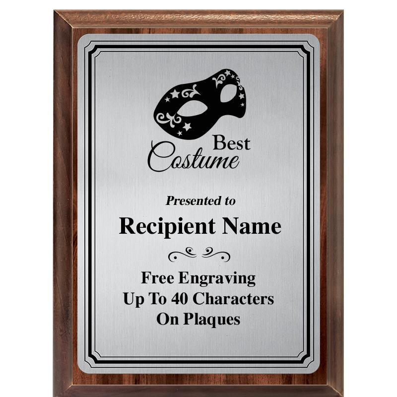 6X8 SLVR TRIO PLT WOOD PLQ