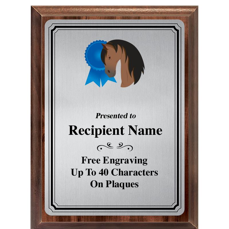 6X8 SLVR TRIO PLT WOOD PLQ