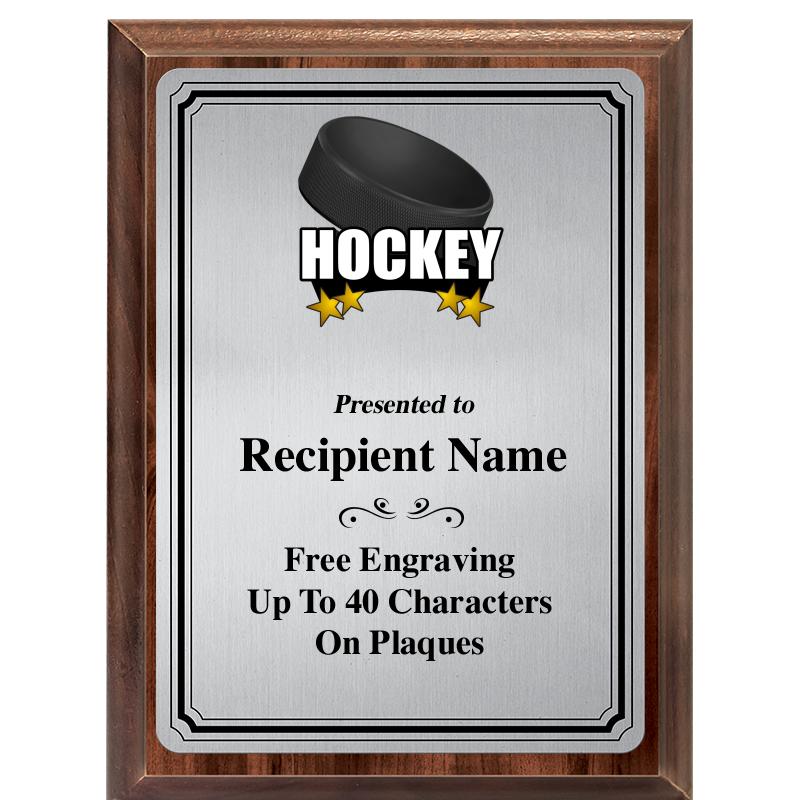 6X8 SLVR TRIO PLT WOOD PLQ