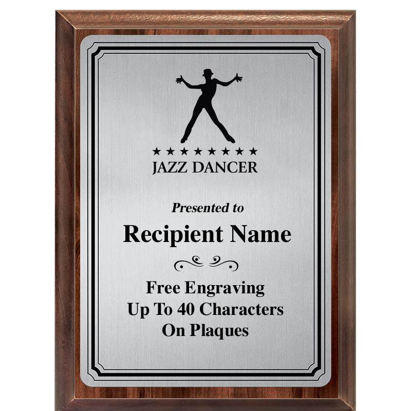 6X8 SLVR TRIO PLT WOOD PLQ