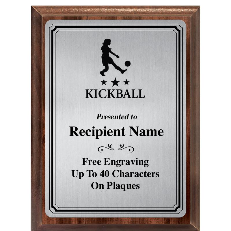 6X8 SLVR TRIO PLT WOOD PLQ