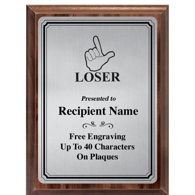 6X8 SLVR TRIO PLT WOOD PLQ