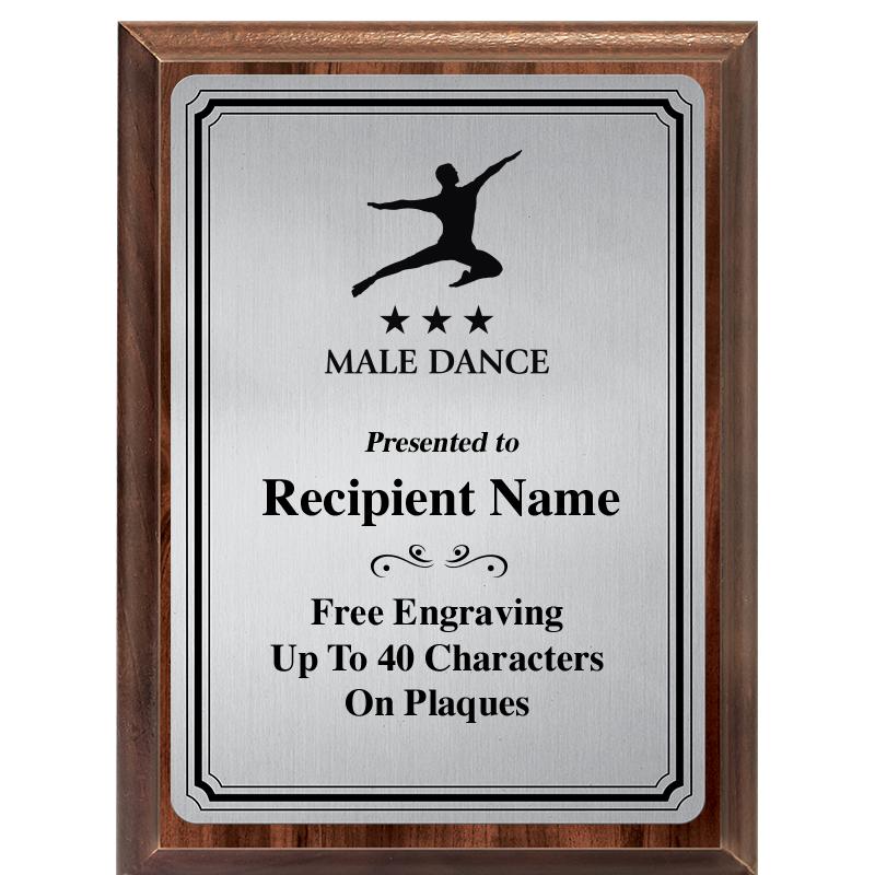 6X8 SLVR TRIO PLT WOOD PLQ