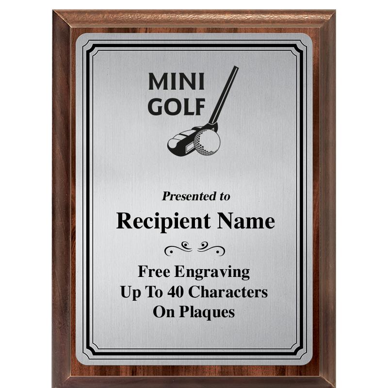 6X8 SLVR TRIO PLT WOOD PLQ