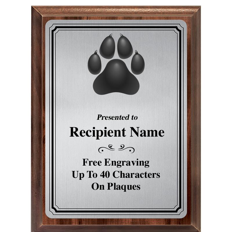 6X8 SLVR TRIO PLT WOOD PLQ