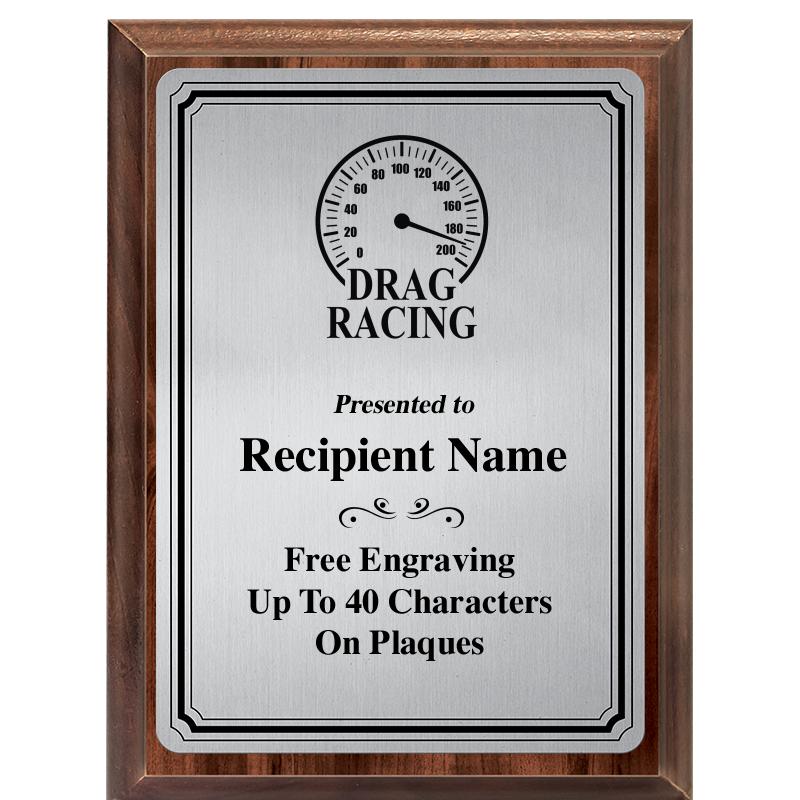 6X8 SLVR TRIO PLT WOOD PLQ