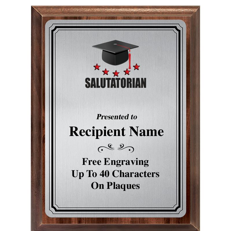 6X8 SLVR TRIO PLT WOOD PLQ