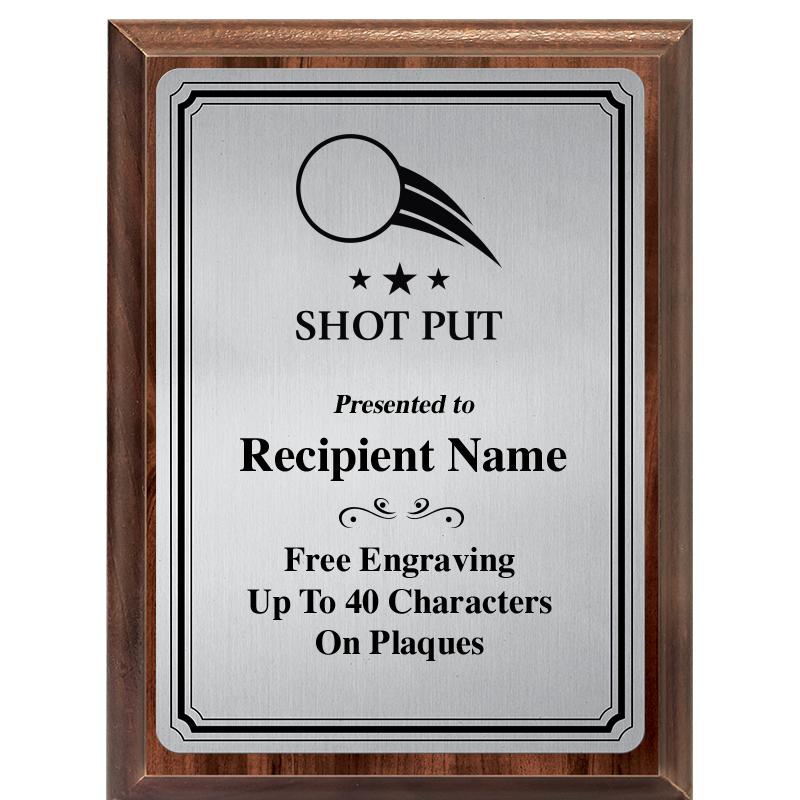 6X8 SLVR TRIO PLT WOOD PLQ