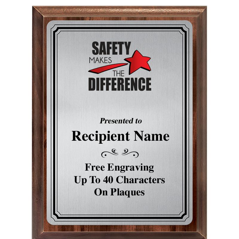 6X8 SLVR TRIO PLT WOOD PLQ