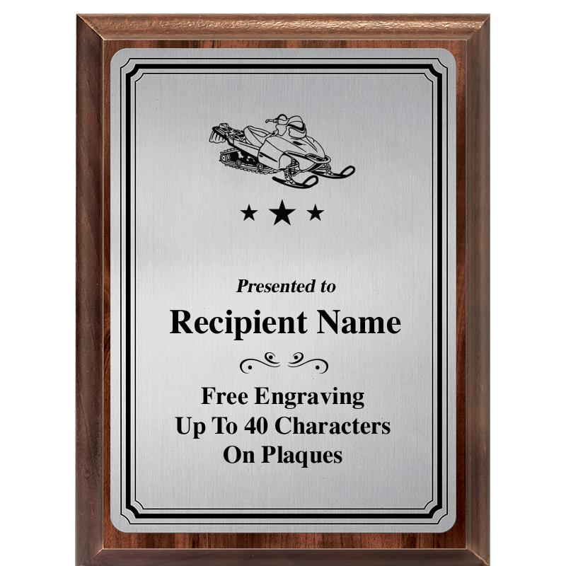 6X8 SLVR TRIO PLT WOOD PLQ