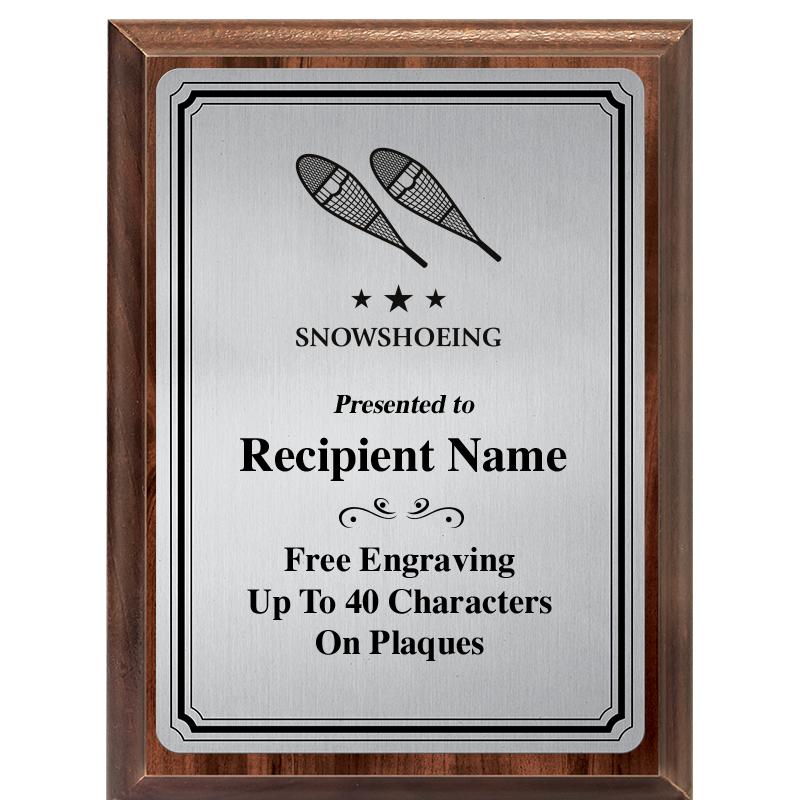 6X8 SLVR TRIO PLT WOOD PLQ