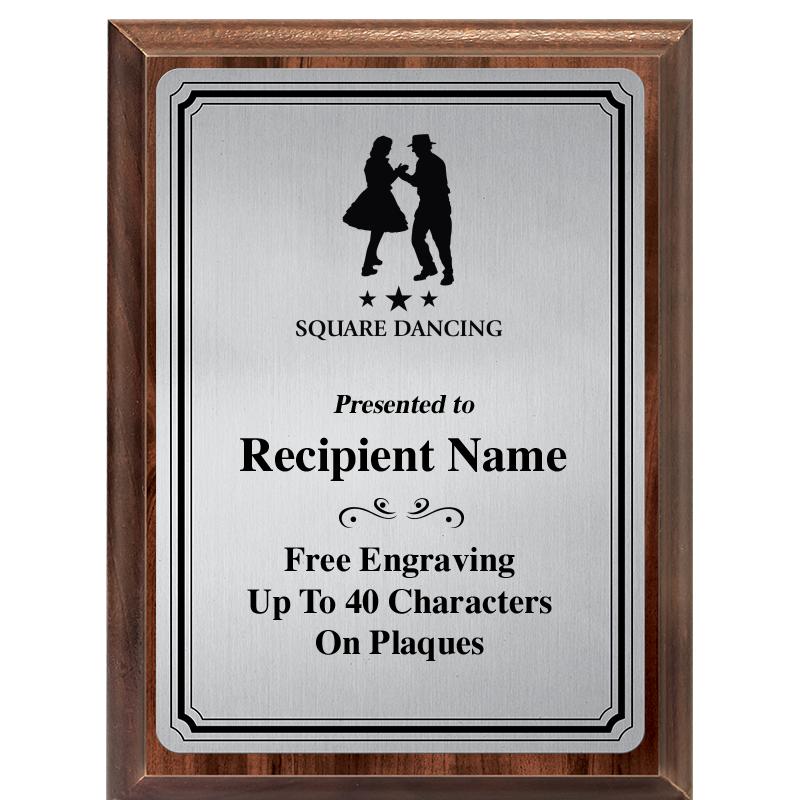 6X8 SLVR TRIO PLT WOOD PLQ