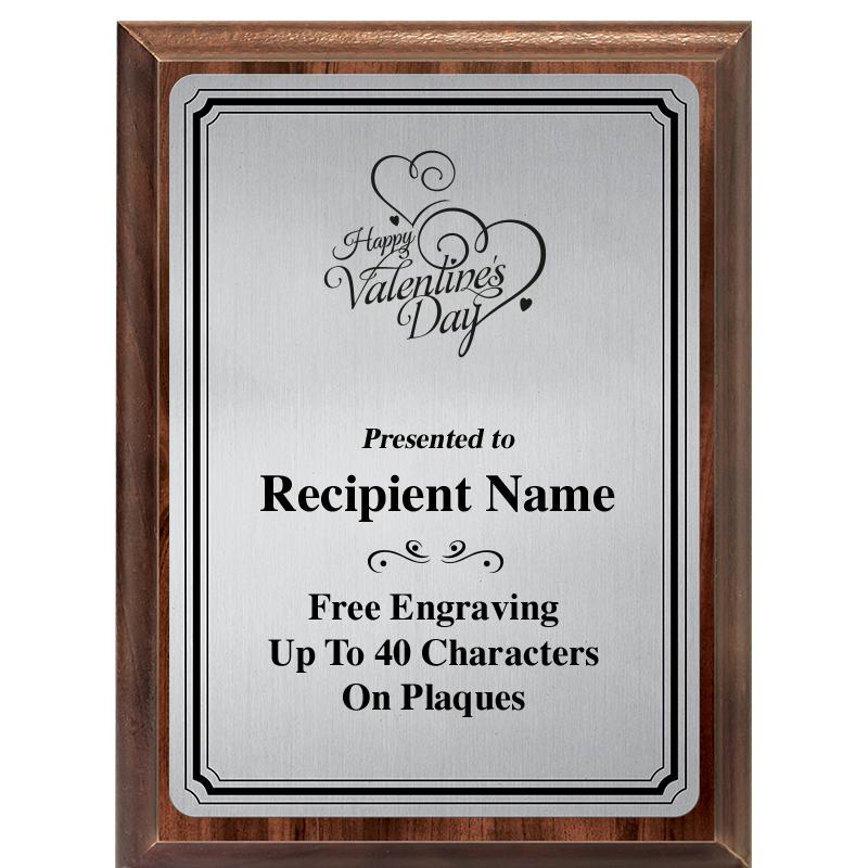 6X8 SLVR TRIO PLT WOOD PLQ