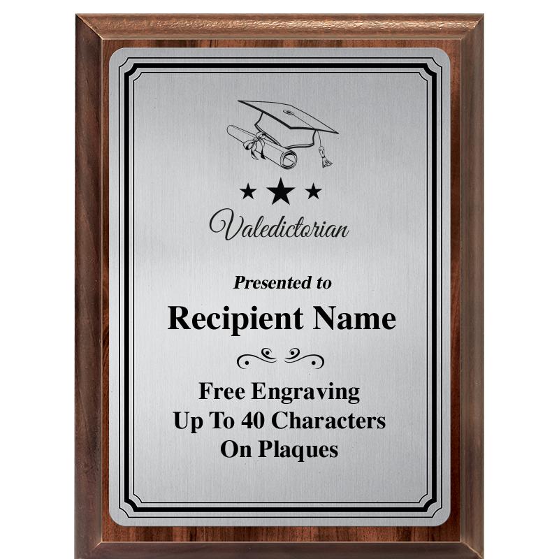 6X8 SLVR TRIO PLT WOOD PLQ