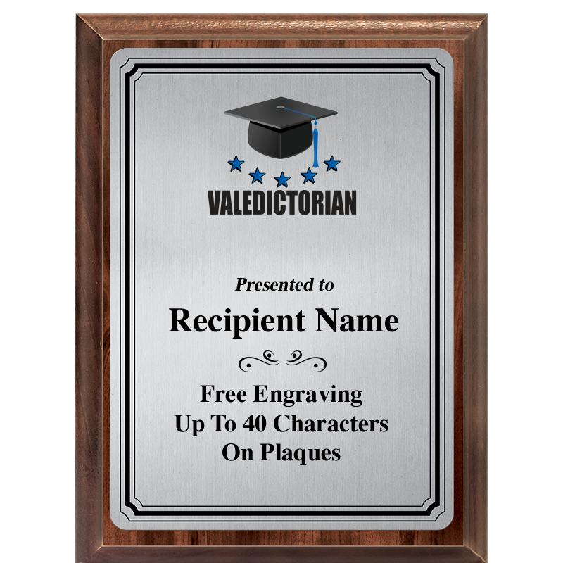 6X8 SLVR TRIO PLT WOOD PLQ