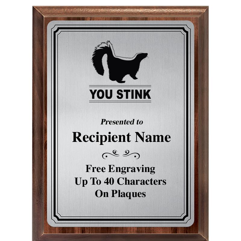 6X8 SLVR TRIO PLT WOOD PLQ