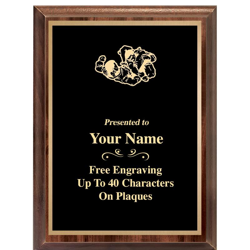 6X8 CLASSIC WOOD PLAQUE