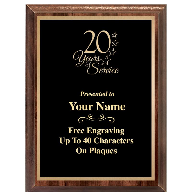 6X8 CLASSIC WOOD PLAQUE