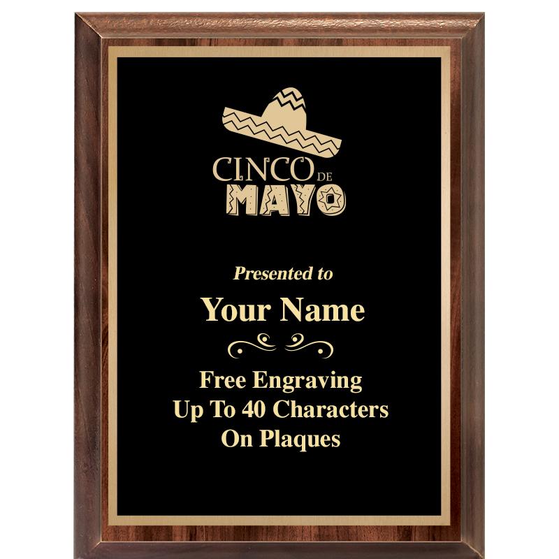 6X8 CLASSIC WOOD PLAQUE