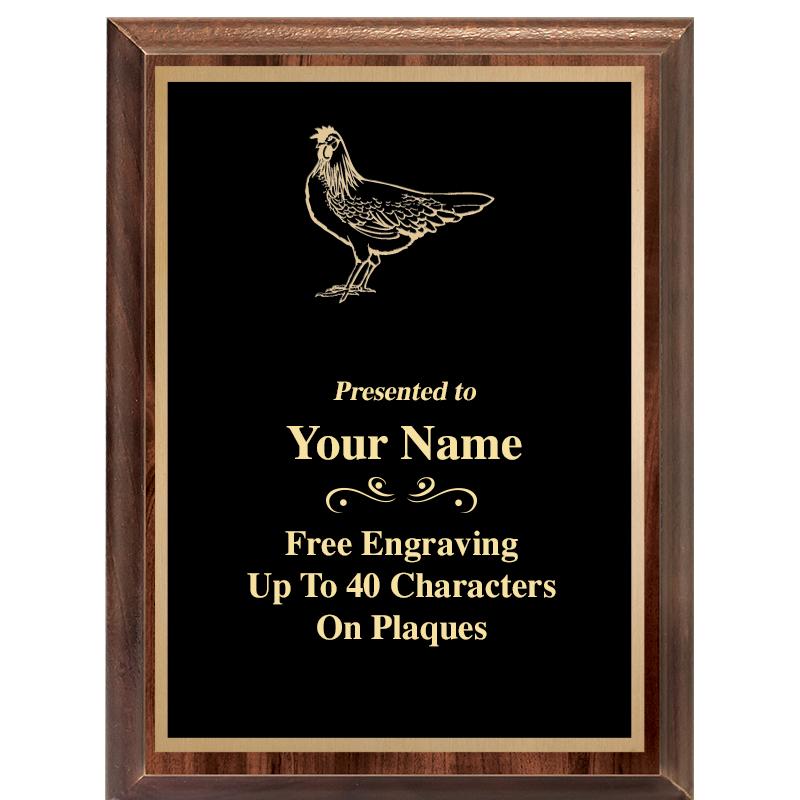 6X8 CLASSIC WOOD PLAQUE