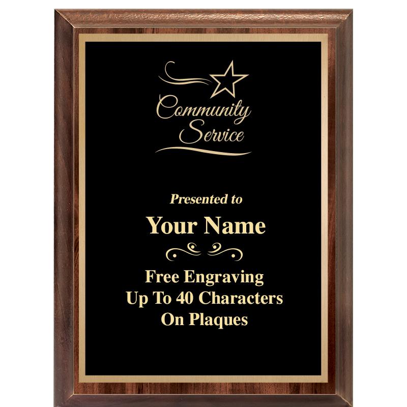 6X8 CLASSIC WOOD PLAQUE