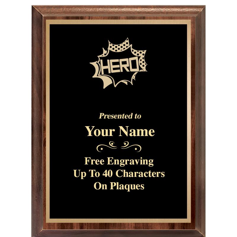6X8 CLASSIC WOOD PLAQUE