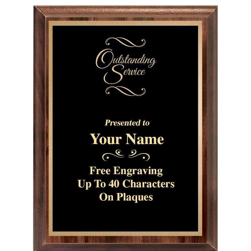 6X8 CLASSIC WOOD PLAQUE
