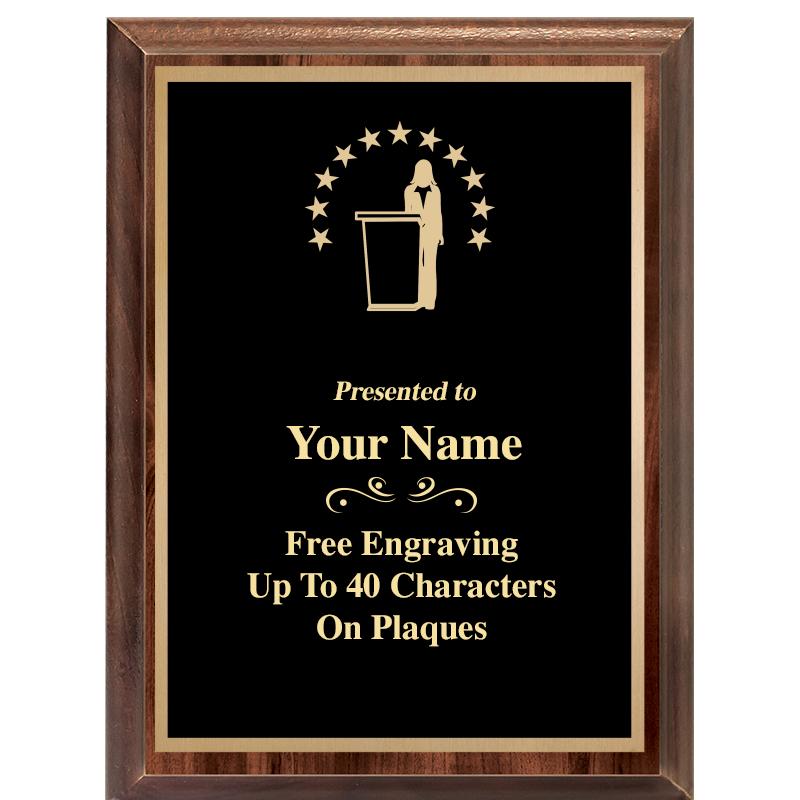 6X8 CLASSIC WOOD PLAQUE