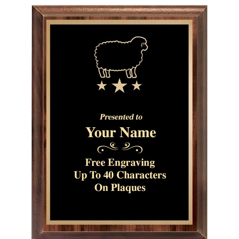 6X8 CLASSIC WOOD PLAQUE