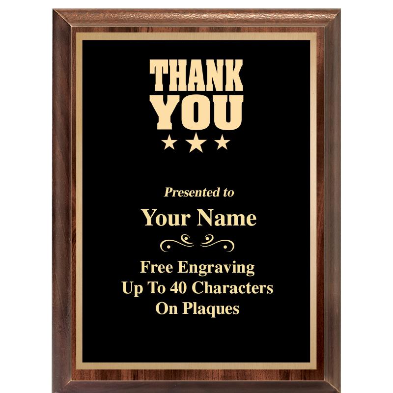 6X8 CLASSIC WOOD PLAQUE