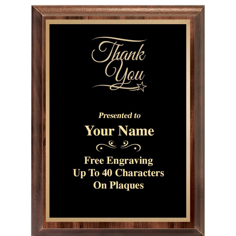 6X8 CLASSIC WOOD PLAQUE