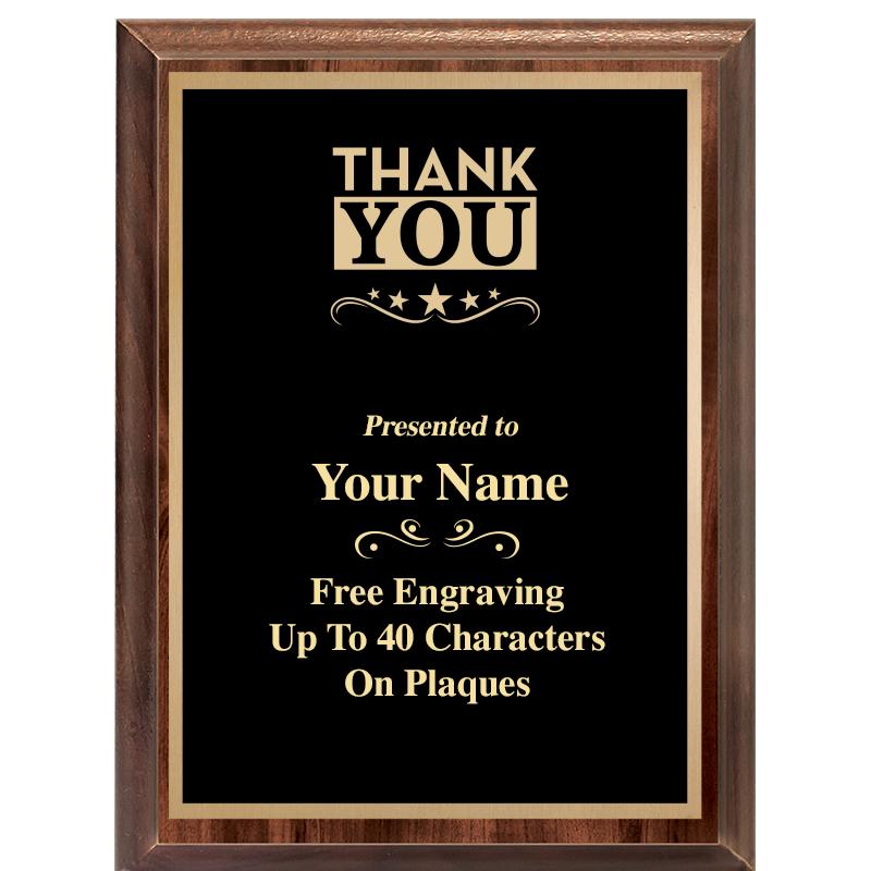 6X8 CLASSIC WOOD PLAQUE