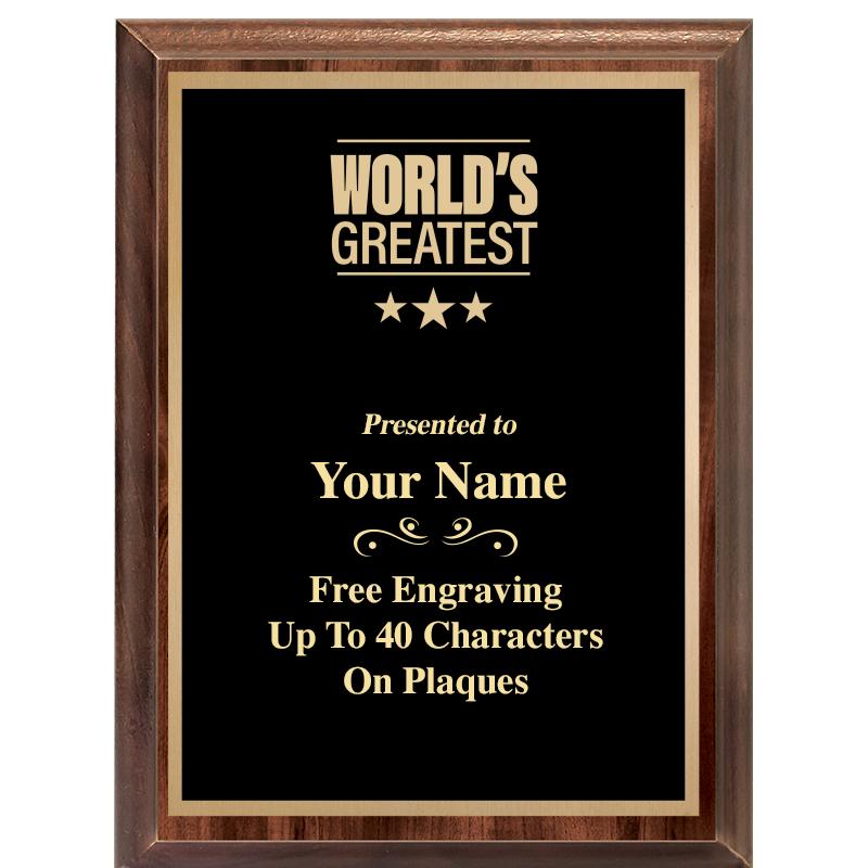 6X8 CLASSIC WOOD PLAQUE