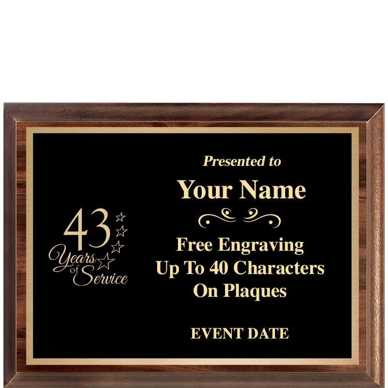 8X6 CLASSIC WOOD PLAQUE